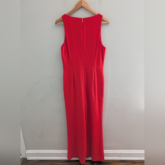 Trina Turk Hedy Red Jumpsuit Size 8 - Picture 5 of 6